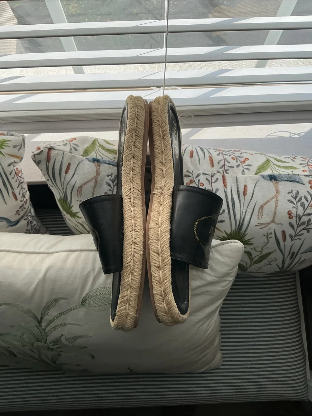 Prada Leather Espadrille with Natural Jute Trim OPEN TO REASONABLE OFFERS - Picture 7 of 10